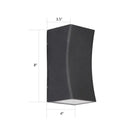 GobekUsa LED Minimalist Metal Terrace Wall Mount Light in Black - Rectangular Shape for Modern Wall Lighting Ideas