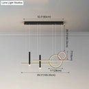 GobekUsa Minimalist Metal Dinner Suspension Lamp with LED Island Pendant and Spotlight