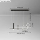 GobekUsa Minimalist Metal Dinner Suspension Lamp with LED Island Pendant and Spotlight