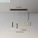 GobekUsa Minimalist Metal Dinner Suspension Lamp with LED Island Pendant and Spotlight
