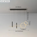 GobekUsa Minimalist Metal Dinner Suspension Lamp with LED Island Pendant and Spotlight