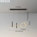 GobekUsa Minimalist Metal Dinner Suspension Lamp with LED Island Pendant and Spotlight