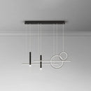 GobekUsa Minimalist Metal Dinner Suspension Lamp with LED Island Pendant and Spotlight