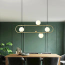 GobekUsa Minimalist Metal Island Light with Milk Glass Shade