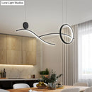 GobekUsa Minimalist Metal LED Hanging Light for Dining Room and Kitchen Island