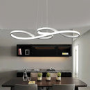 GobekUsa Minimalist Metal LED Island Light with Musical Notes Design for Dining Room