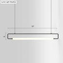GobekUsa Minimalist Metal LED Pendant Light for Dining Room Island Ceiling