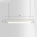 GobekUsa Minimalist Metal LED Pendant Light for Dining Room Island Ceiling