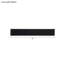 GobekUsa Minimalist Metal LED Rectangle Wall Light in Black/Silver, Warm/White Lighting - 6"/10" Dia. - Living Room Wall Washer Lamp