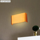 GobekUsa Minimalist Metal LED Rectangle Wall Light in Black/Silver, Warm/White Lighting - 6"/10" Dia. - Living Room Wall Washer Lamp