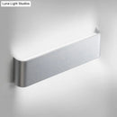 GobekUsa Minimalist Metal LED Rectangle Wall Light in Black/Silver, Warm/White Lighting - 6"/10" Dia. - Living Room Wall Washer Lamp