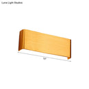 GobekUsa Minimalist Metal LED Rectangle Wall Light in Black/Silver, Warm/White Lighting - 6"/10" Dia. - Living Room Wall Washer Lamp
