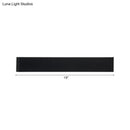 GobekUsa Minimalist Metal LED Rectangle Wall Light in Black/Silver, Warm/White Lighting - 6"/10" Dia. - Living Room Wall Washer Lamp