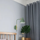 GobekUsa Minimalist Metal Wall Mounted Light with Dome Shade - Rectangular Arm Sconce in Grey/White/Green, 5.5" Wide