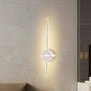 GobekUsa Minimalist Metallic LED Wall Sconce - Sleek Linear Bedside Lighting Fixture