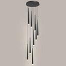 GobekUsa Minimalist Metallic Multi Ceiling Light  Staircase Suspension Lighting with Acrylic Shade