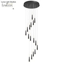 GobekUsa Minimalist Metallic Multi Ceiling Light  Staircase Suspension Lighting with Acrylic Shade
