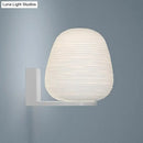 GobekUsa Ribbed Glass Sconce: Simple 1-Light Wall Mounted Lighting in Milky White