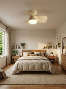 Minimalist Miroter Ceiling Fan Light