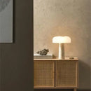 GobekUsa Cream Marble Table Lamp: Modern LED Bedroom Lighting Fixture