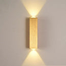 Minimalist natural wood angled wall lamp for bedroom decor by Decorbites
