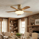 Minimalist Nordic Wooden Ceiling Fan Light