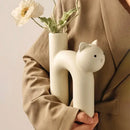 GobekUsa Cathead H-Shaped Tube Vase for Flower Hydroponics Arrangement