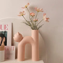 GobekUsa Cathead H-Shaped Tube Vase for Flower Hydroponics Arrangement
