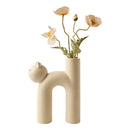GobekUsa Cathead H-Shaped Tube Vase for Flower Hydroponics Arrangement