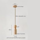 GobekUsa Creative Stone LED Pendant Light Yellow Travertine Nordic Minimalism Hanging Lamp