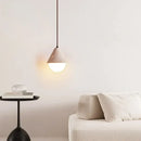 GobekUsa Creative Stone LED Pendant Light Yellow Travertine Nordic Minimalism Hanging Lamp