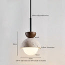 GobekUsa Creative Stone LED Pendant Light Yellow Travertine Nordic Minimalism Hanging Lamp