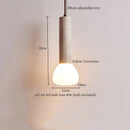GobekUsa Creative Stone LED Pendant Light Yellow Travertine Nordic Minimalism Hanging Lamp