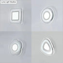 GobekUsa Modern LED Wall Sconce - Triangle/Round/Square Design - Warm/White Light - Acrylic Simplicity