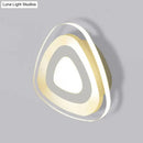 GobekUsa Modern LED Wall Sconce - Triangle/Round/Square Design - Warm/White Light - Acrylic Simplicity