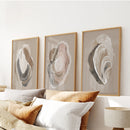 Vintage Oyster Shell Sketch. Minimalist Coastal Wall Art Set by Wall Art Set