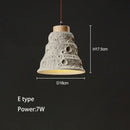 GobekUsa Concrete High Pendant Chandelier for Bedroom, Restaurant, and Bar