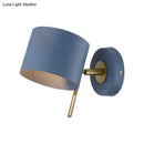 GobekUsa Minimalistic Metallic Cylinder Wall Mount Sconce - 5" Width - 1 Light - Black/Pink/Yellow/Blue - Ideal for Corridors