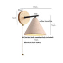 GobekUsa Iron Yellow Travertine LED Wall Sconce for Bedroom, Bathroom, Mirror Light