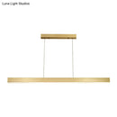 GobekUsa Minimalist Rectangular LED Suspension Lamp - Metal Island Light Fixture
