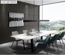 GobekUsa Minimalist Rectangular LED Suspension Lamp - Metal Island Light Fixture