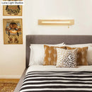 GobekUsa LED Wood Wall Sconce with Pull Chain for Bedside Lighting