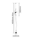 GobekUsa Adjustable LED Chandelier for Modern Living Room and Bedroom Decor