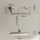GobekUsa Cream Iron Art Chandelier LED Pendant Light for Bedroom Living Room