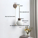 GobekUsa Ceramic LED Wall Lamp Modern Wood Decor Stair Light Fixtures
