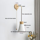 GobekUsa Ceramic LED Wall Lamp Modern Wood Decor Stair Light Fixtures