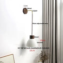GobekUsa Ceramic LED Wall Lamp Modern Wood Decor Stair Light Fixtures