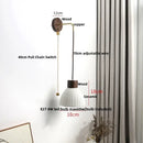 GobekUsa Ceramic LED Wall Lamp Modern Wood Decor Stair Light Fixtures