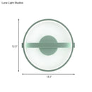 GobekUsa Minimalist LED Acrylic Wall Lamp in Green - White/Warm Light, 12.5"/16.5" Dia