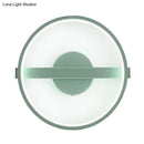 GobekUsa Minimalist LED Acrylic Wall Lamp in Green - White/Warm Light, 12.5"/16.5" Dia